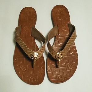Tory Burch Thora Lizard Print Sandals